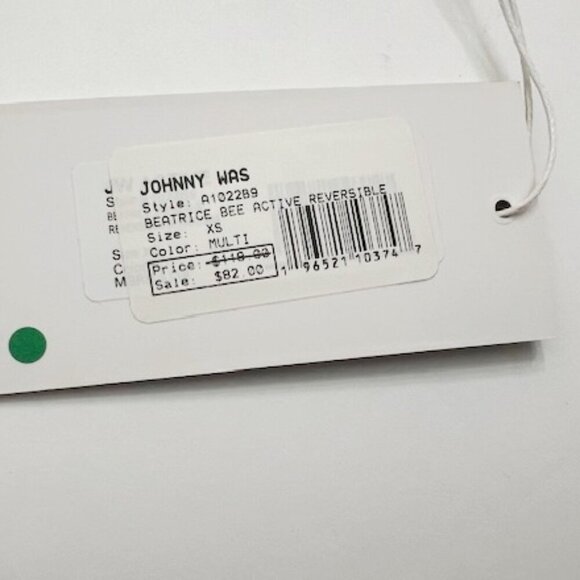 Johnny Was Active Beatrice Bee Active Reversible Sports Bra Multi Floral XS - Picture 7 of 7